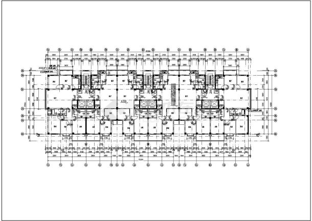 光芒再现小区高层住宅楼建筑施工图-图一