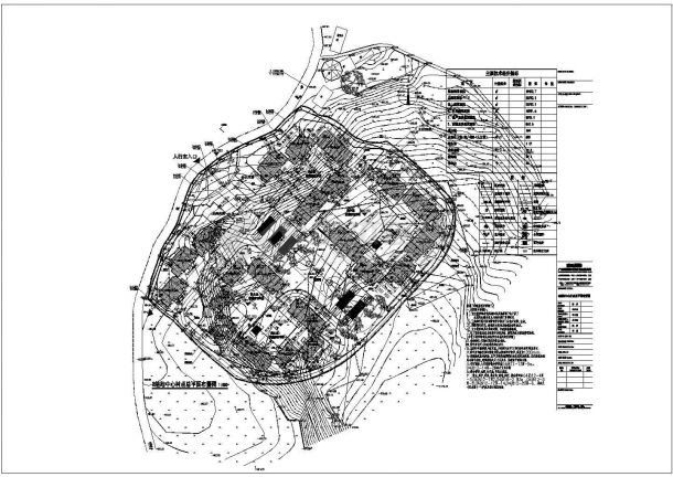 某新农村住宅小区整体规划总平面方案图-图一