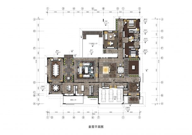 【北京】富力湾湖心岛两层别墅A户型样板房概念设计方案JPG-图二