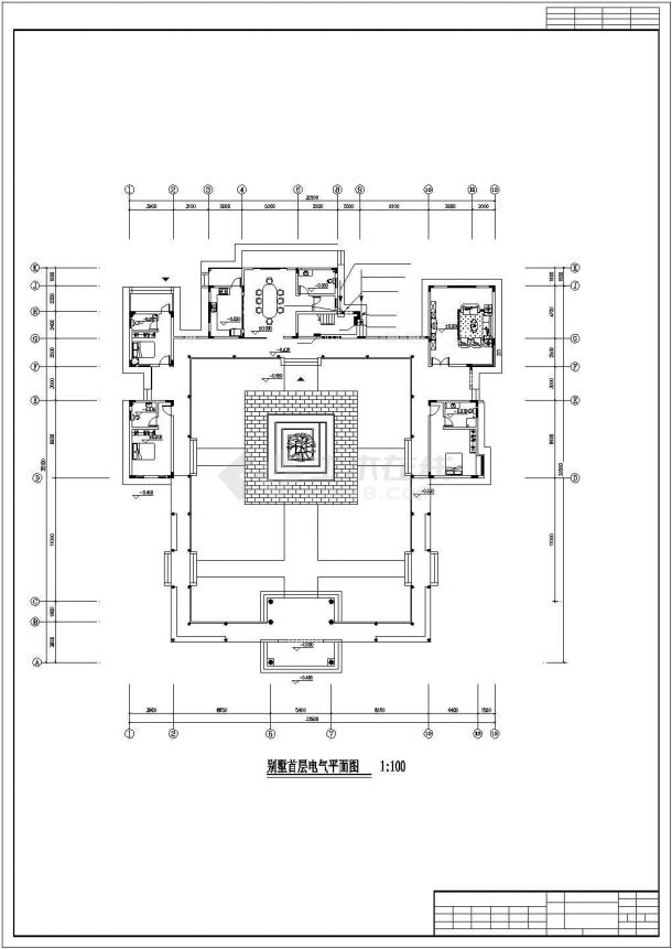 某地3层住宅电气设计施工图(共7张)-图一