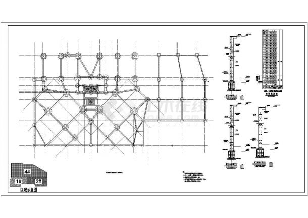 某27层框支剪力墙结构安置房1#、2#楼结构施工图-图二