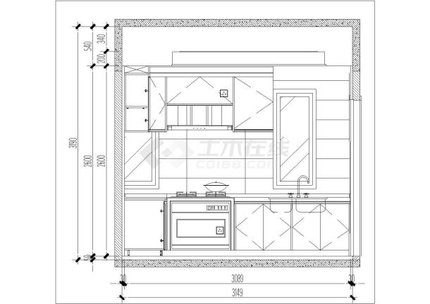 两层复式住宅室内设计CAD施工图（含水电）-图一