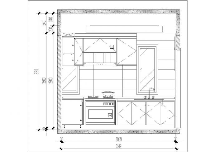 两层复式住宅室内设计CAD施工图（含水电）_图1