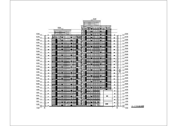 某27层剪力墙结构住宅建筑方案设计图纸-图一