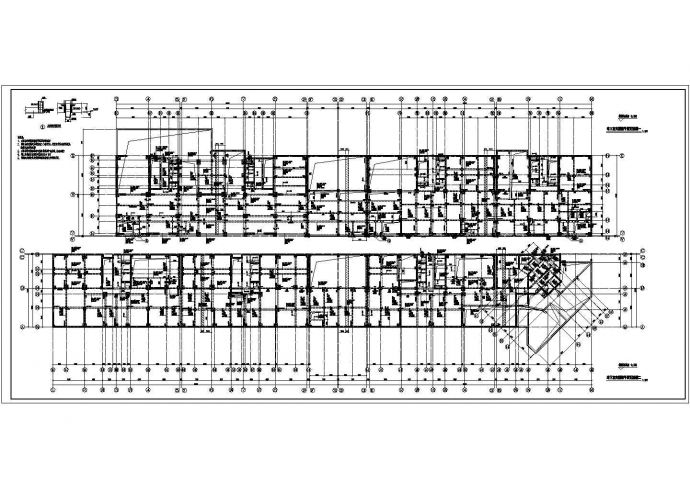 某小区高层建筑地下室结构设计施工图（含裙房）_图1