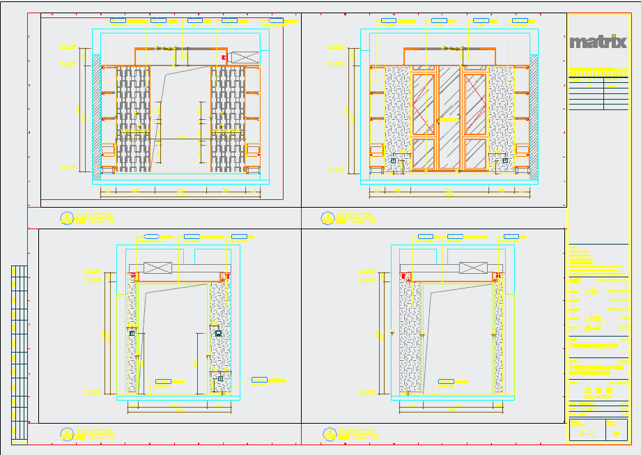 【广州】三层带地下室独栋小别墅样板房室内设计施工图（附效果图）