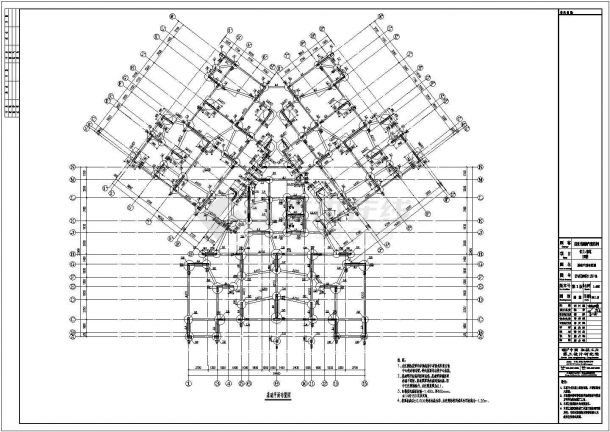 某24层剪力墙结构住宅楼结构施工图（含计算书）-图一