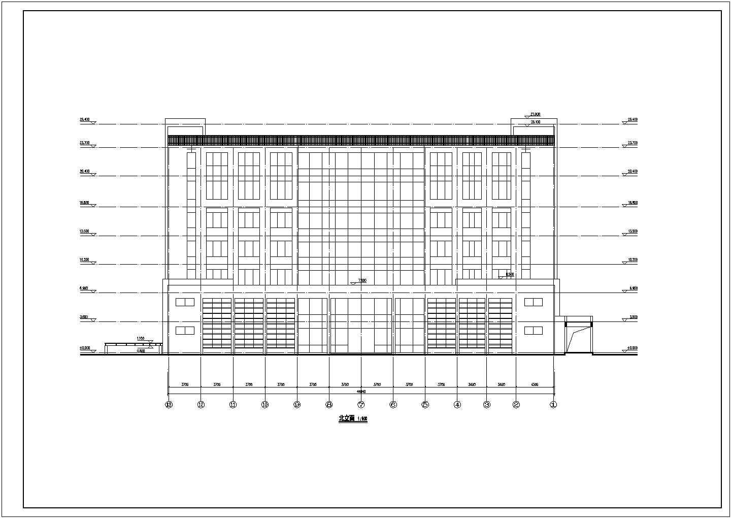 某地七层框架结构医院综合楼建筑方案设计