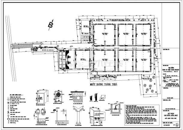 越南某工程厂区内给排水消防管路设计图纸-图一