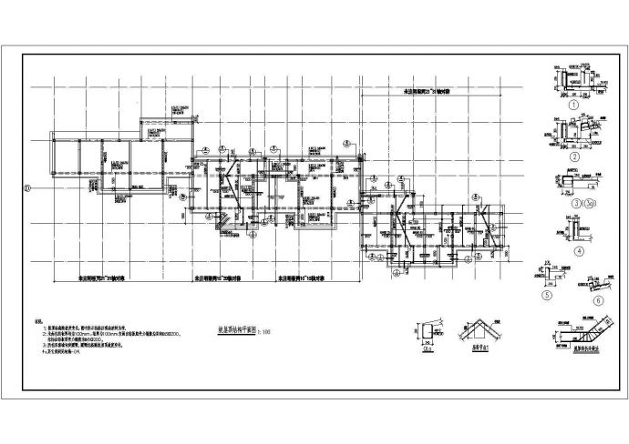 某地6层砌体结构住宅部分结构施工图_图1