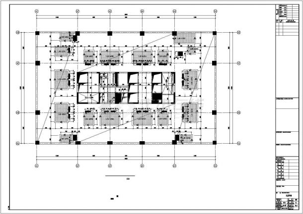 21层框架剪力墙结构五星级大酒店结构施工图-图一