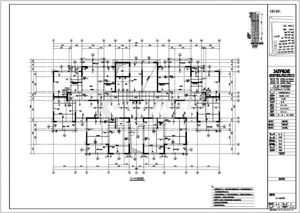 11层剪力墙结构住宅结构施工图（带自行车库 CFG桩）-图一