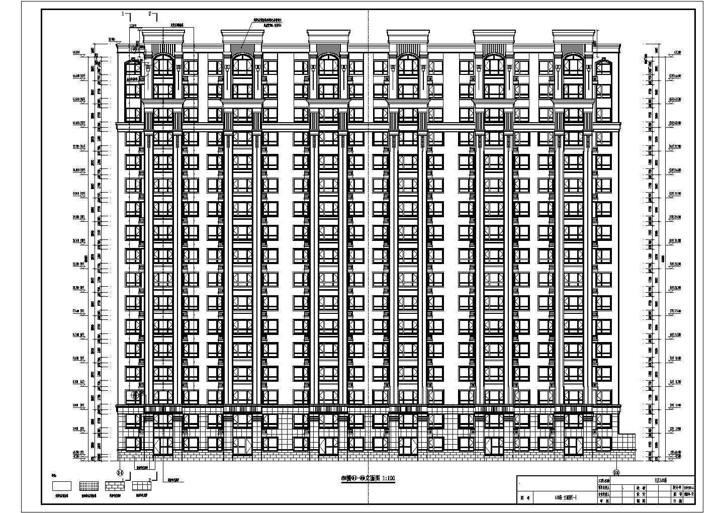 【吉林省】某6#中高层住宅楼建筑设计施工图
