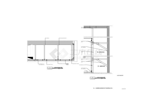 大堂石材干挂节点设计图-图一
