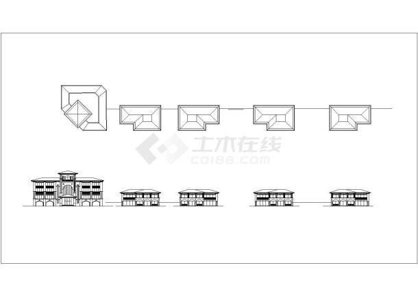 某商业住宅小区建筑设计规划方案总平面图-图一