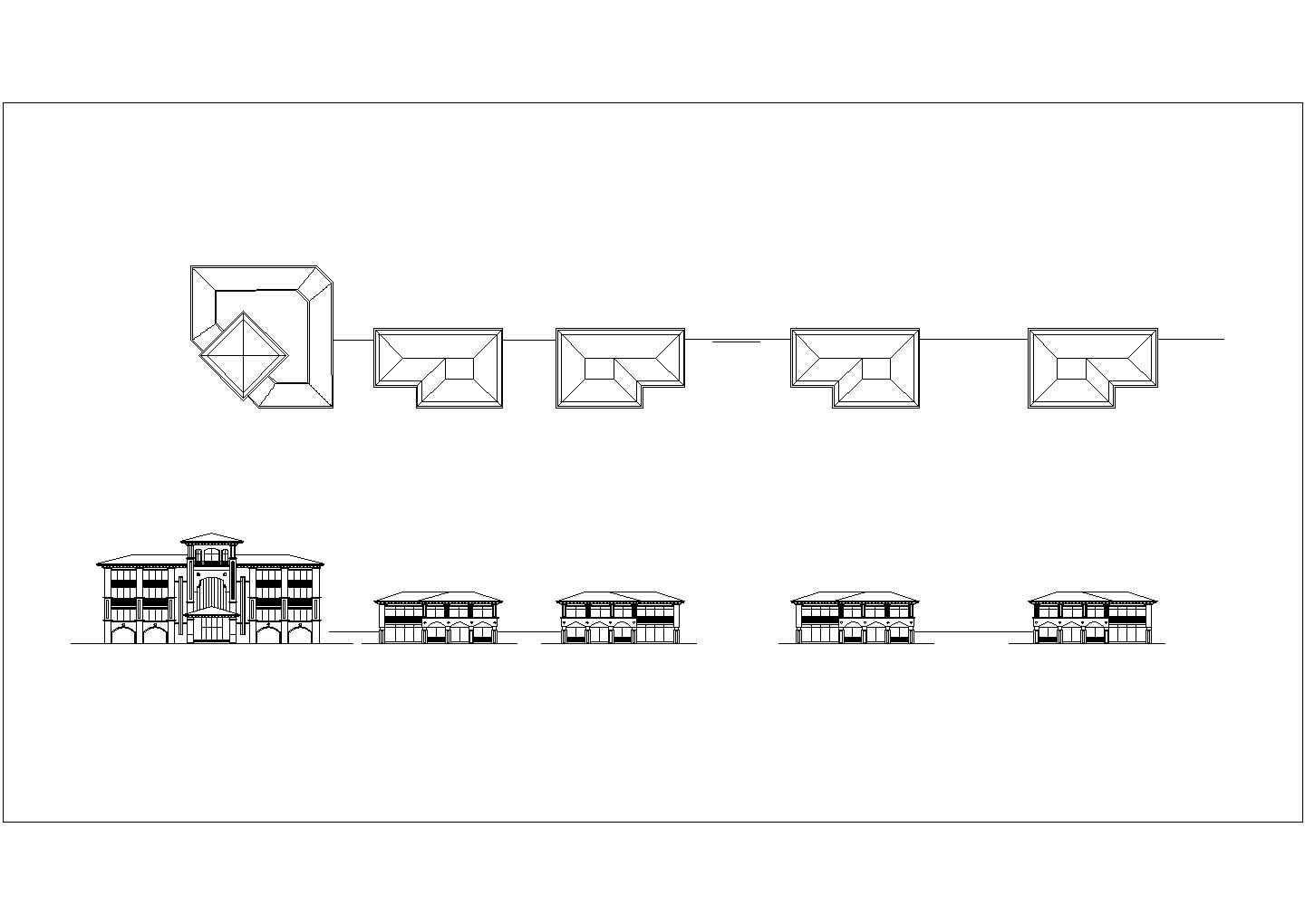 某商业住宅小区建筑设计规划方案总平面图