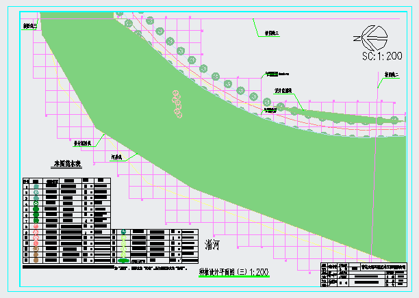 东岸景区绿化工程园林景观设计施工图_图1