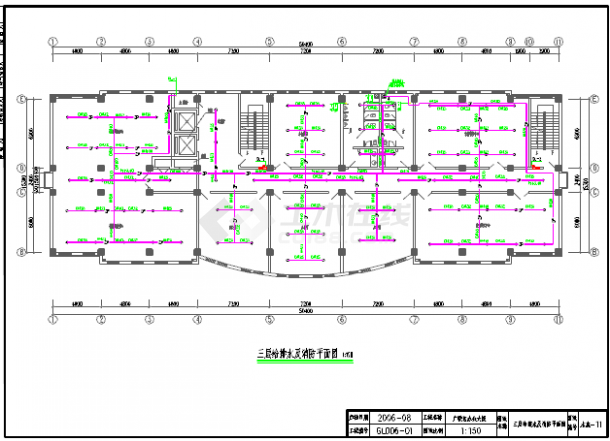 某二类多层大厦办公楼给排水设计施工图-图二