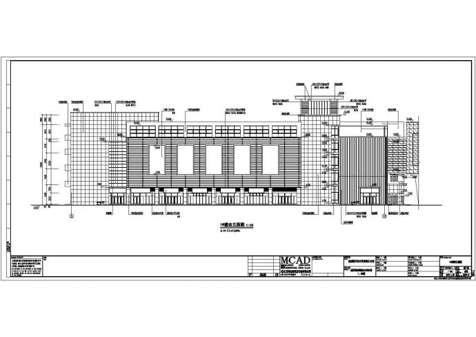 盐城5层框架结构装饰装潢材料市场建筑设计施工图_图1
