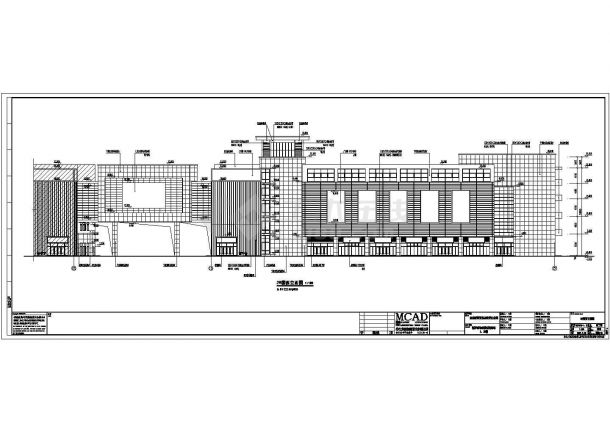 盐城5层框架结构装饰装潢材料市场建筑设计施工图-图二