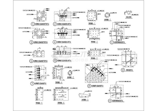 商业建筑钢结构电梯钢结构施工图纸-图一