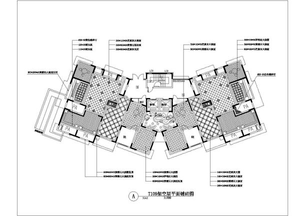 苏州某楼盘建筑架空层设计施工图纸-图一