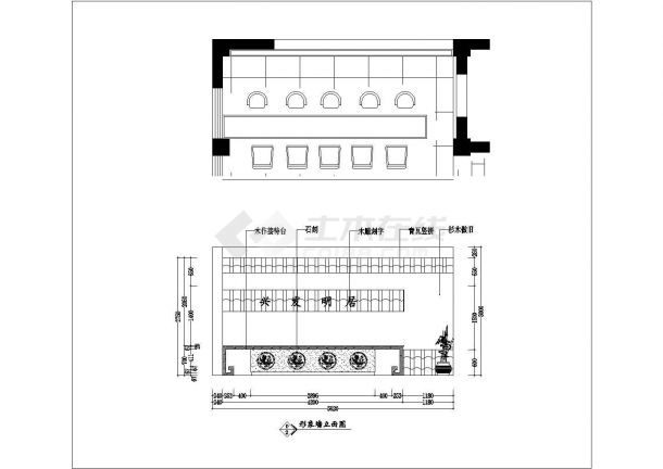 【四川】徽派风格售楼部室内装修施工图-图二