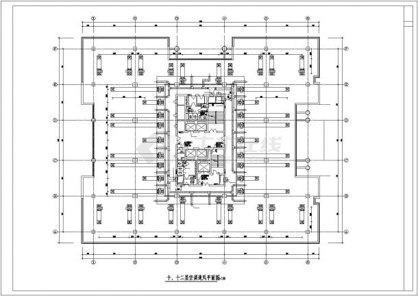 某地大厦空调采暖系统设计施工图纸-图二