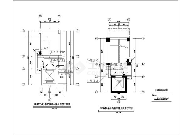 【浙江】多高层公寓项目公共区域装修工程照明及配电系统施工图-图一