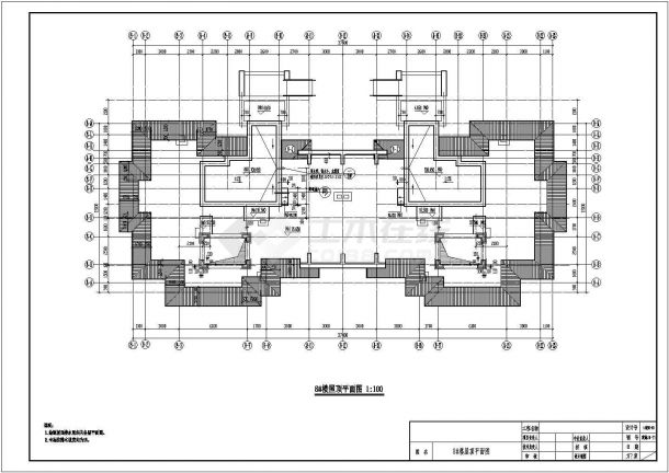 33层剪力墙结构住宅楼结构施工图（含建施）-图一