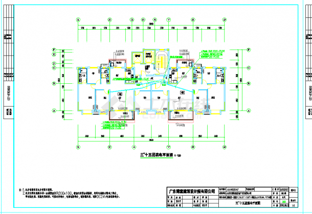 某地碧桂园豪园电气CAD图纸-图二