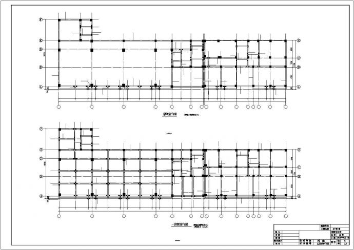 六层框架结构水厂综合楼结构施工图（含建筑图）_图1
