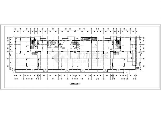 某16层商住楼住宅地板辐射采暖商业散热器采暖暖通设计图-图二