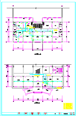 某工业厂房及宿舍设计平面图（框架结构）-图二