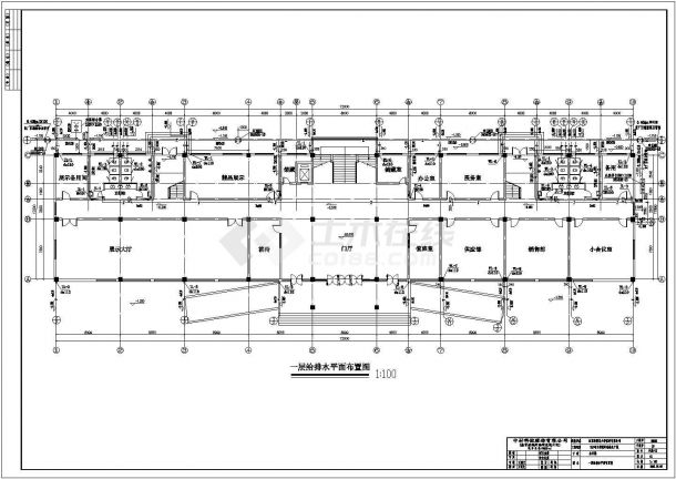 【江西】某公司办公楼给排水设计图纸-图一
