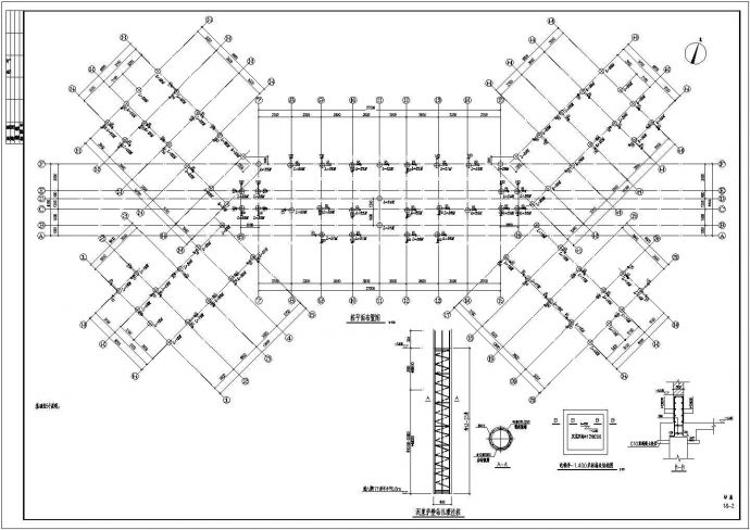 某地7层框架剪力墙结构别墅结构施工图_图1