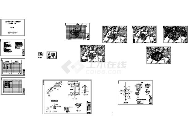 贵阳某公园全套景观施工图-图一