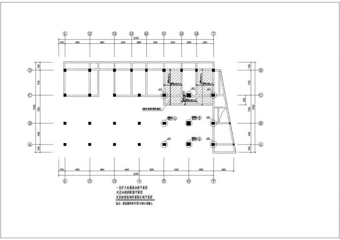 某七层框架结构住宅火灾后加固处理设计施工图_图1