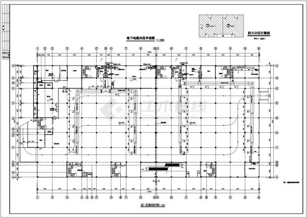 某四层商场全空气系统中央空调暖通设计图纸-图一