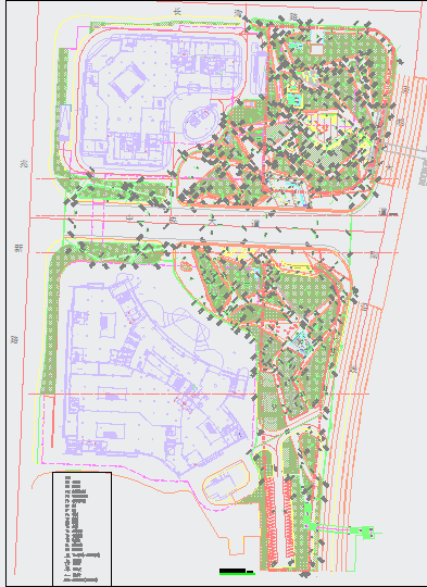 【湖南】综合休闲市民中心广场设计施工图（含效果图）-图一