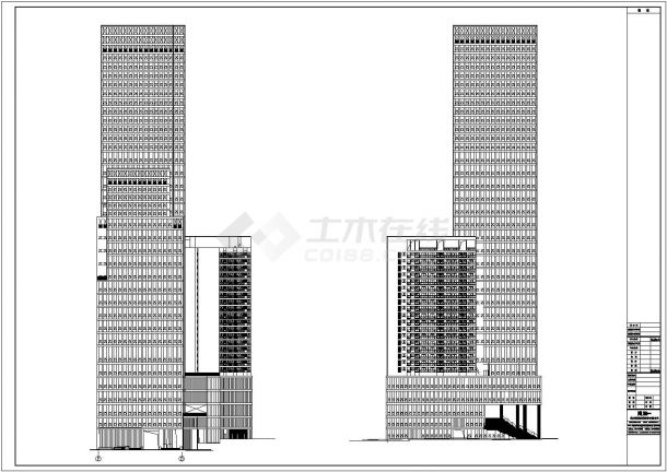 【重庆市】某地某超高层商业建筑设计施工图-图一