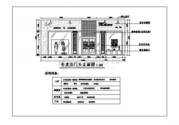 服装专卖店设计方案图-图一