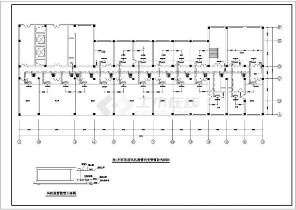 【河南】小高层办公楼空调制冷工程设计施工图（风冷热泵机组）-图二
