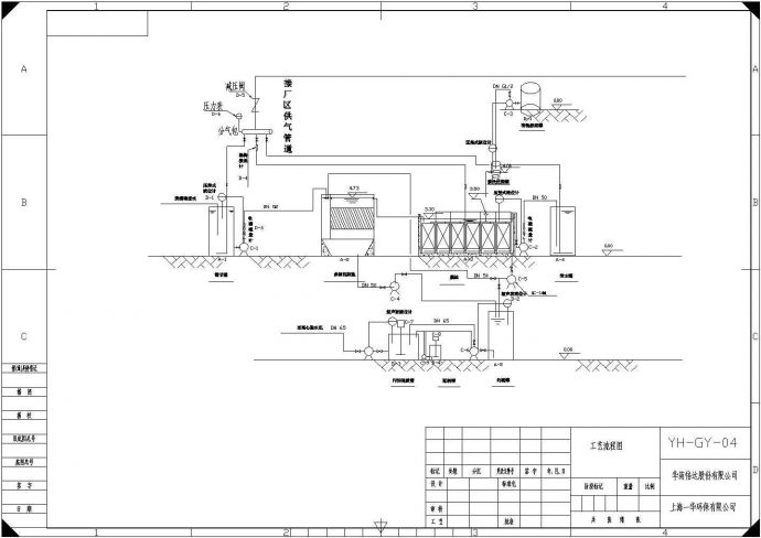 某厂滤布废水处理工程MBR工艺设计图_图1