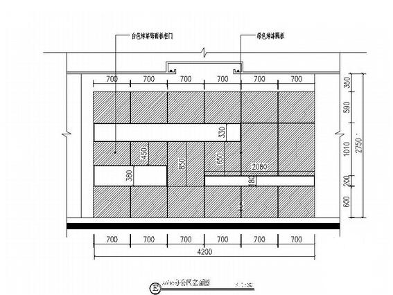 【徐州】现代工作室内部空间装修设计CAD施工图（附效果图）