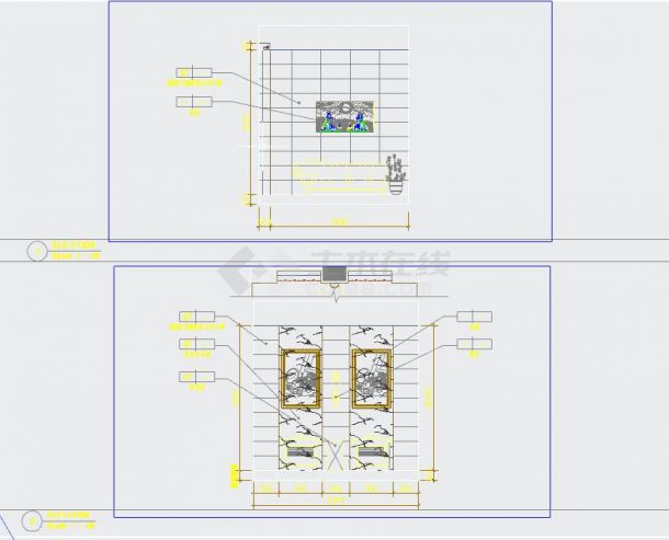 【内蒙古】欧式古典豪宅CAD施工图(附效果图）-图二