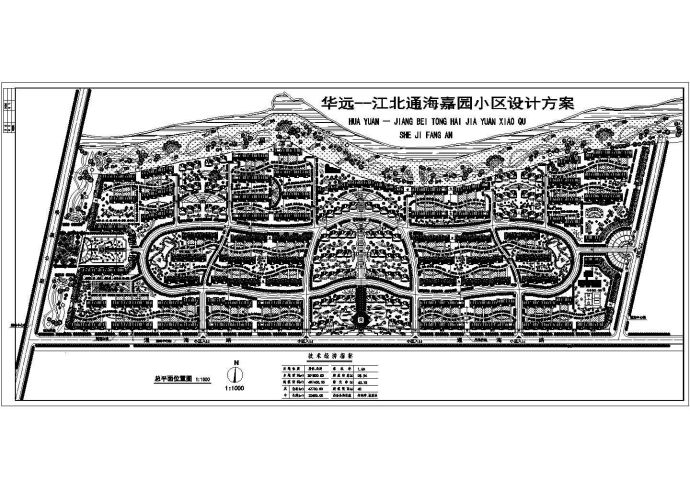 某占地30万平方米大型住宅小区规划图_图1