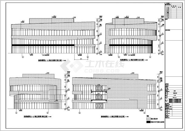 【山西省】大型商业广场建筑设计施工图-图一