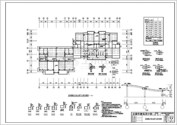 七层120平方户型砖混房屋结构图-图一