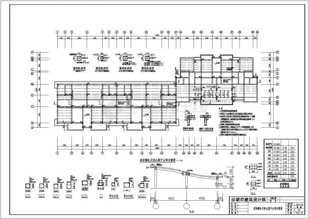 七层120平方户型砖混房屋结构图-图二